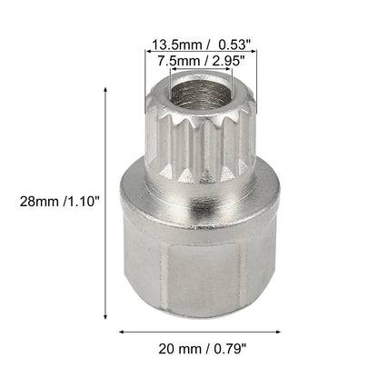 Anti Theft Wheel Lock Lug Nut Screw Removal Key for BMW (32/16PT)