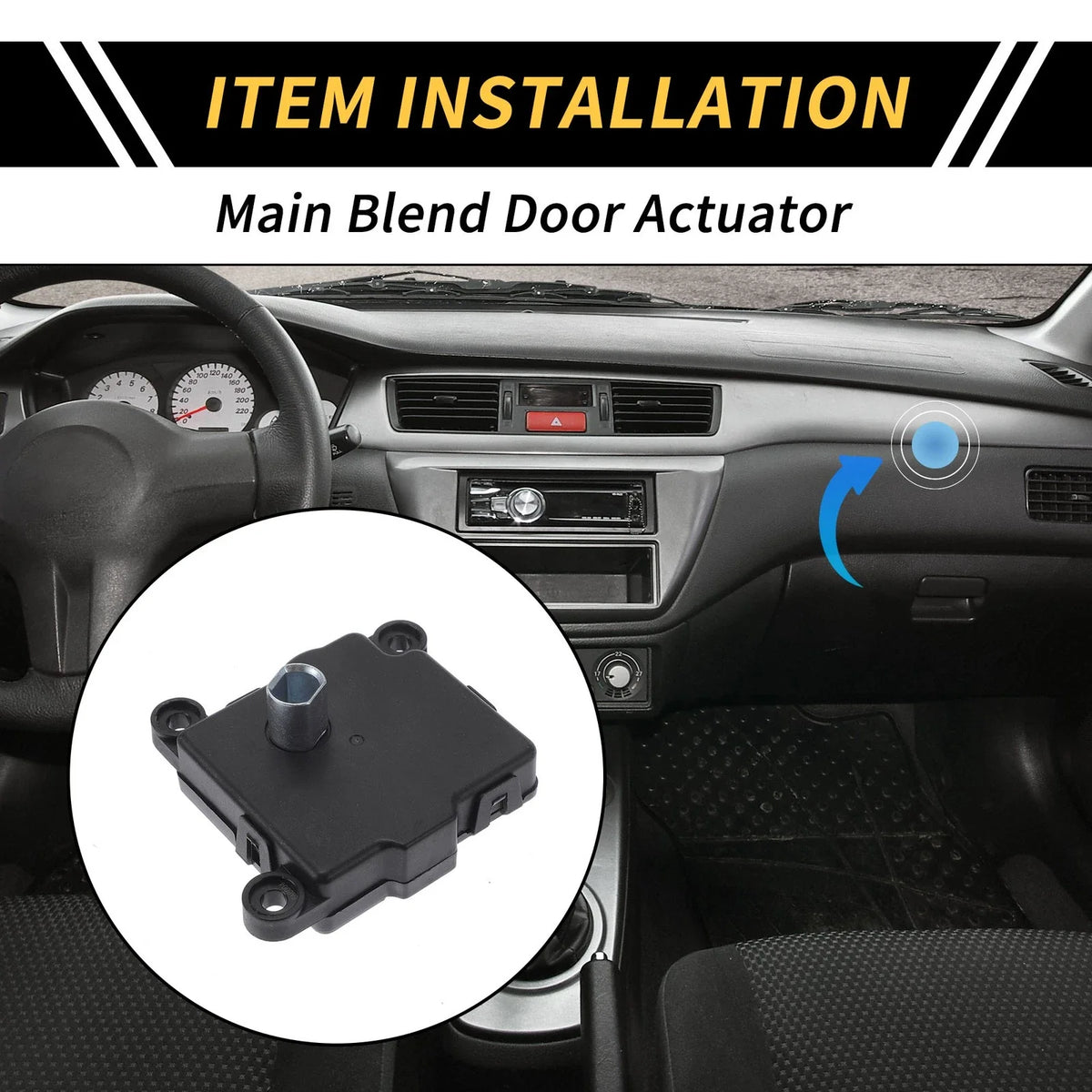 HVAC Air Door Actuator Heater Blend for Dodge Ram 1500 (1999–2001) No.604018