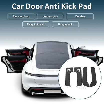 2X Car Door Anti Kick Pad Sticker Protector for Nissan NV200 (2000–2020) Black