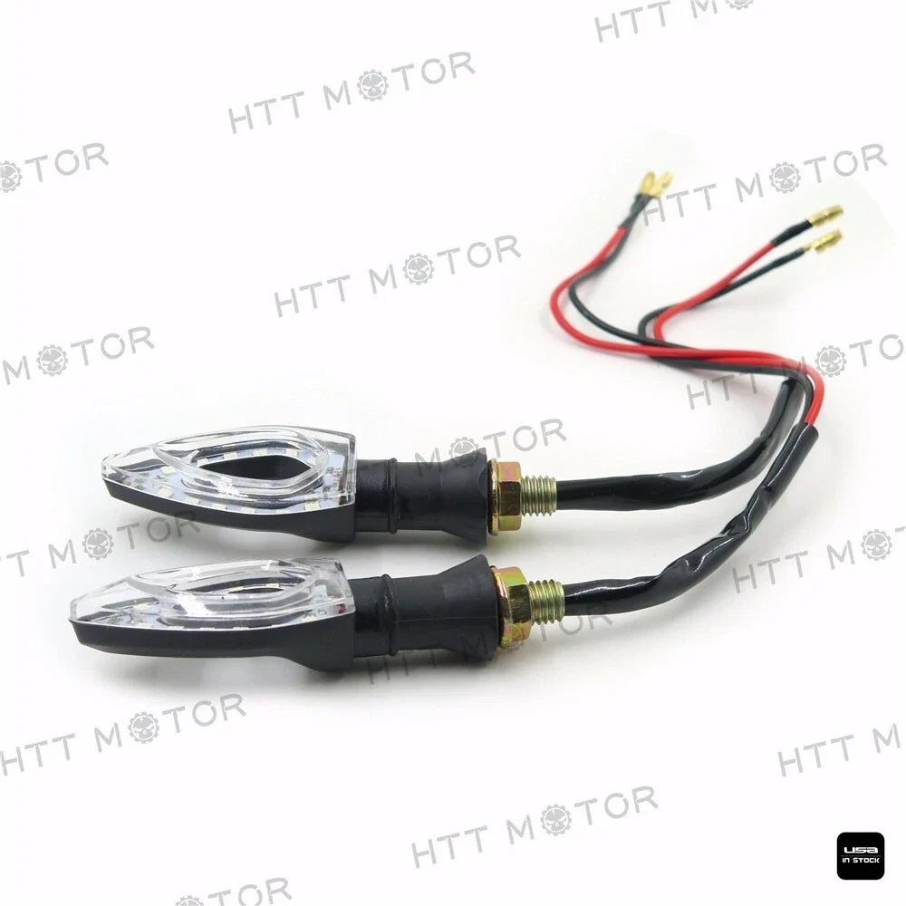 2X Motorcycle Turn Signal Lights Indicator 12V for Yamaha Honda Suzuki Kawasaki