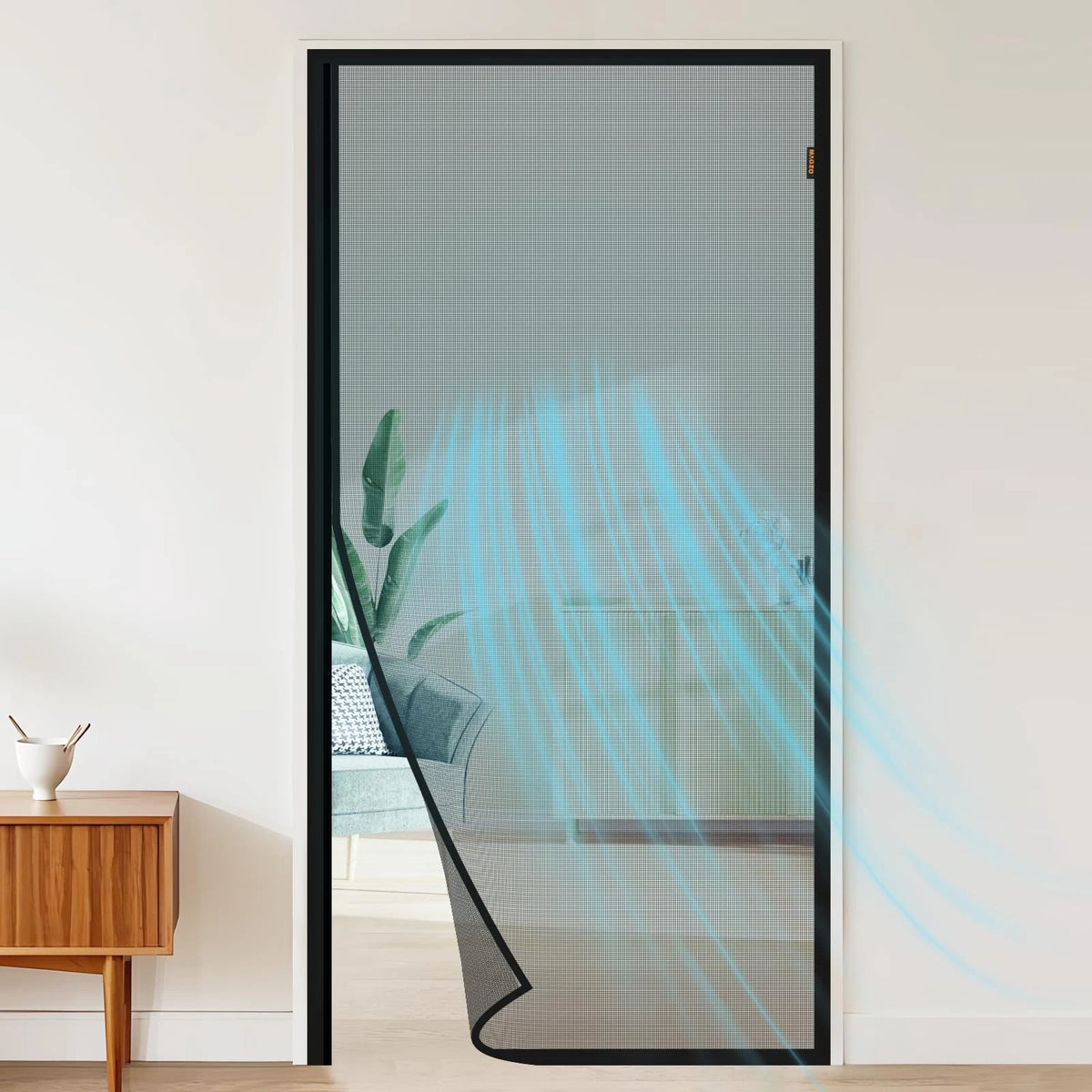 Magnetic Screen Door for Standard Side Open Door (32 x 80 Inch)