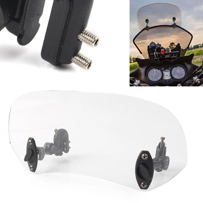 Adjustable Windshield Clip On Extension Spoiler for Motorcycle