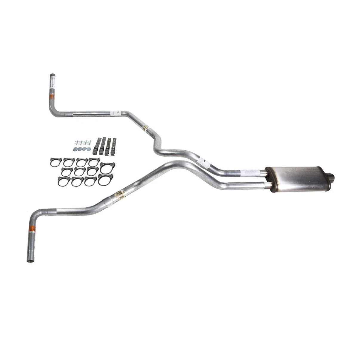 Dual Exhaust 2.5" MA Pipe for Silverado 1500 2007–2013, Stainless, Side Exit