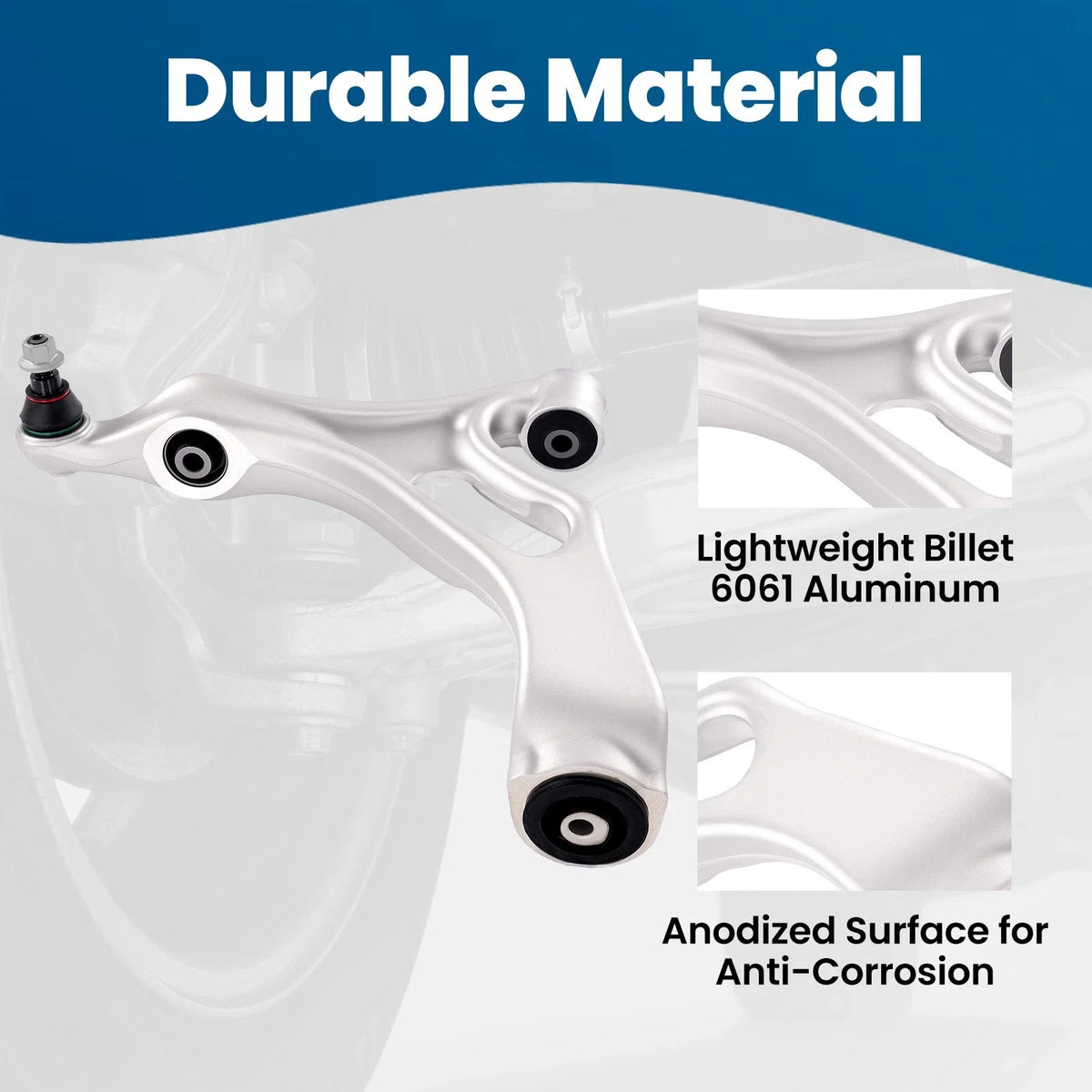 Aluminum Front Lower Right Control Arm for Porsche Cayenne (2011–2015) RK620457