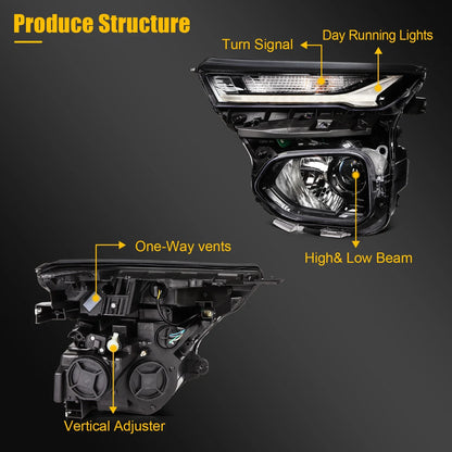 Left Driver Side Headlamp for Chevy Trailblazer (2021–2023)