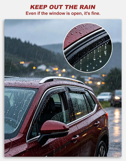 Set of 4 Window Rain Guards for Dodge Durango (2011–2026)