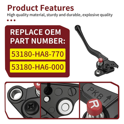 Left Hand Rear Brake Lever Assembly for Honda Foreman 450 TRX450FE/FM (1998–2004)