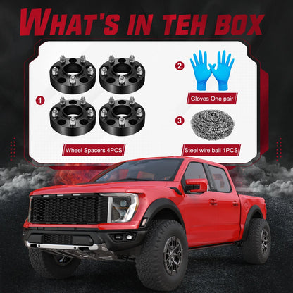 4PCS 1.25" Hubcentric Wheel Spacers for Jeep Wrangler Grand Cherokee (2004–2024)