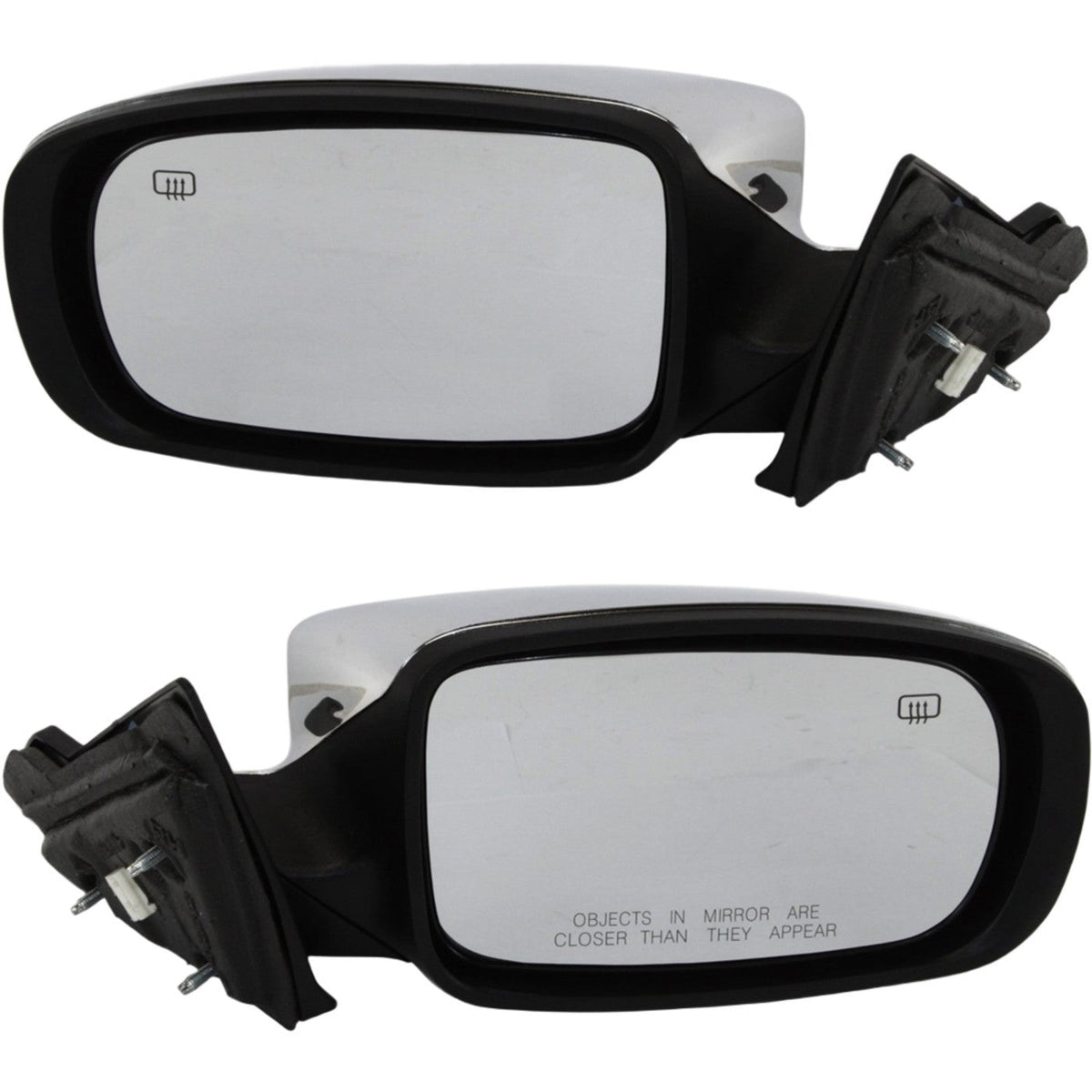 Set of 2 Heated Chrome Power Mirrors for Chrysler 200 (2011–2014)