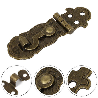 2X Rustic Suitcase Lock Chest Box Clasp Hasp Latch Vintage Style Bronze Tone