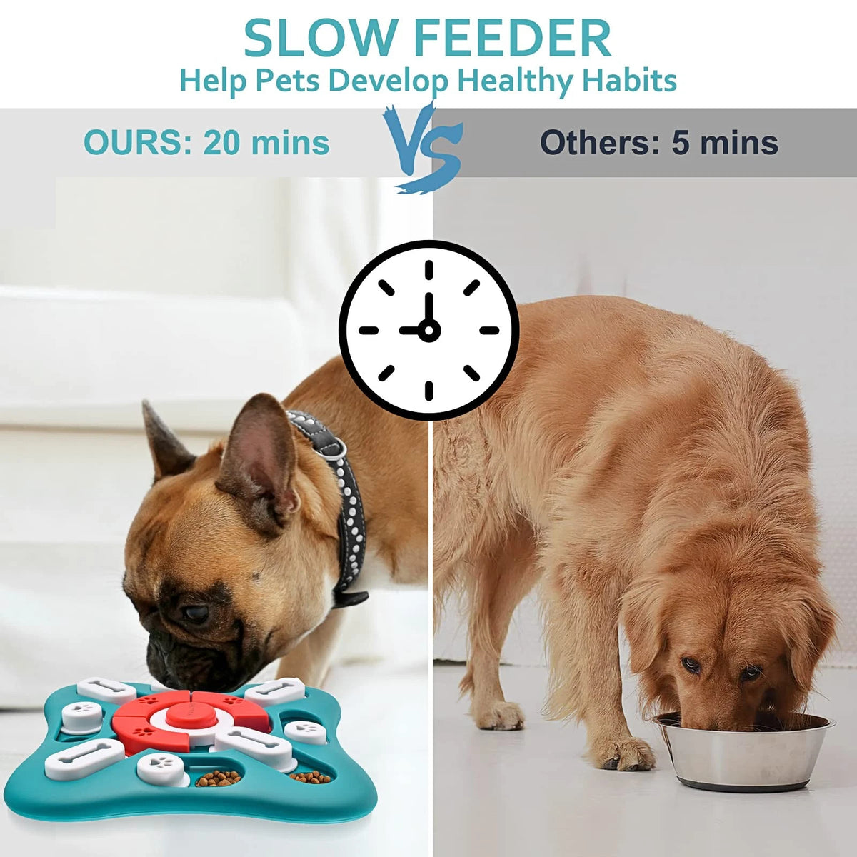 Pet Puzzle Toy for Small Dogs - Treat Dispensing Enrichment Game
