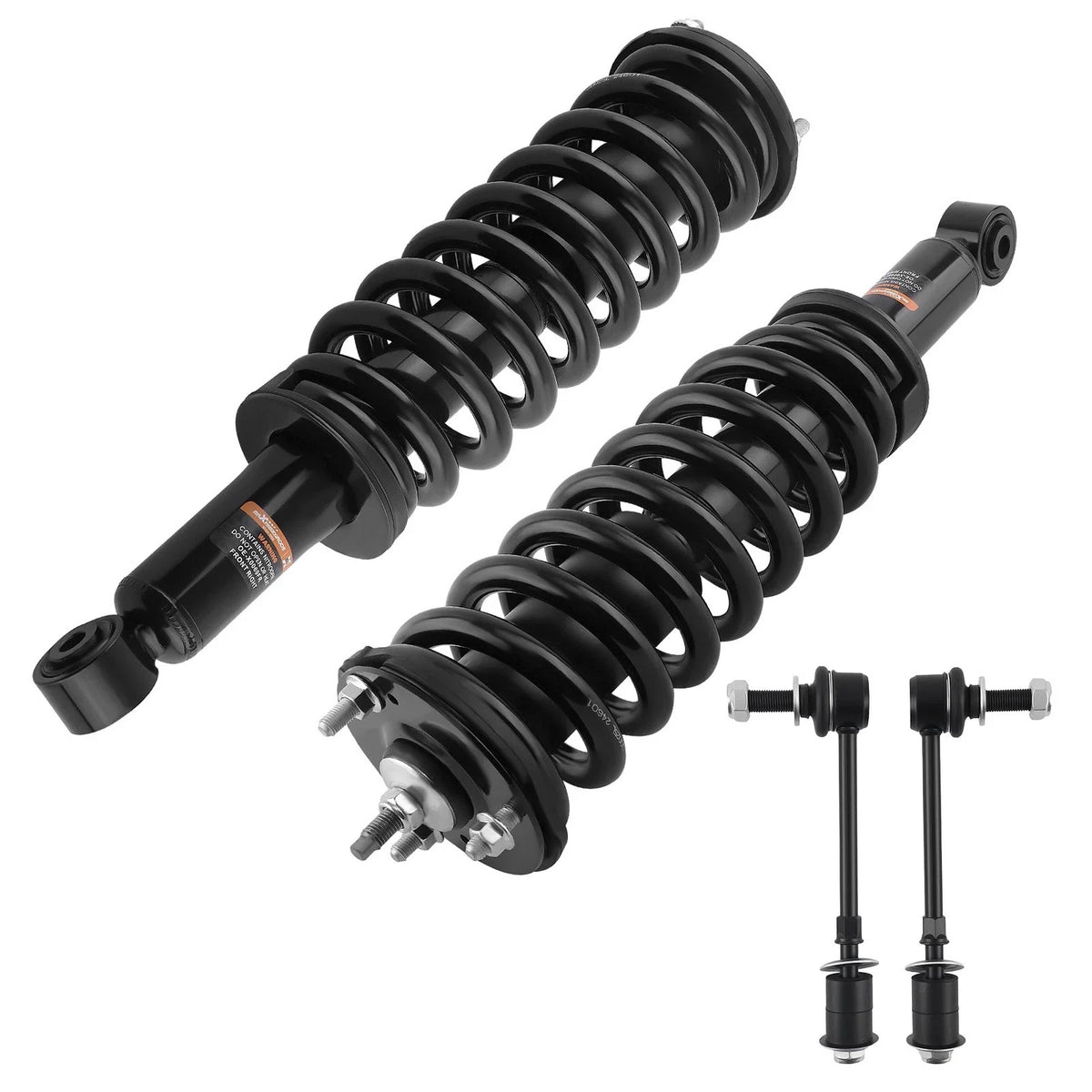 Set of 4 Front Spring Struts & Sway Bar Links for Toyota Sequoia (2001–2007)