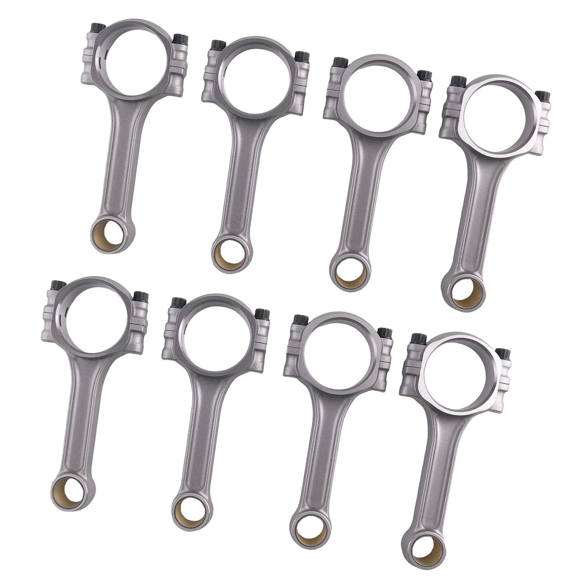 Set of 8 I-Beam 5140 Connecting Rods for SBC Chevy 350 (500HP)