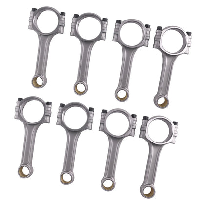 Set of 8 I-Beam 5140 Connecting Rods for SBC Chevy 350 (500HP)
