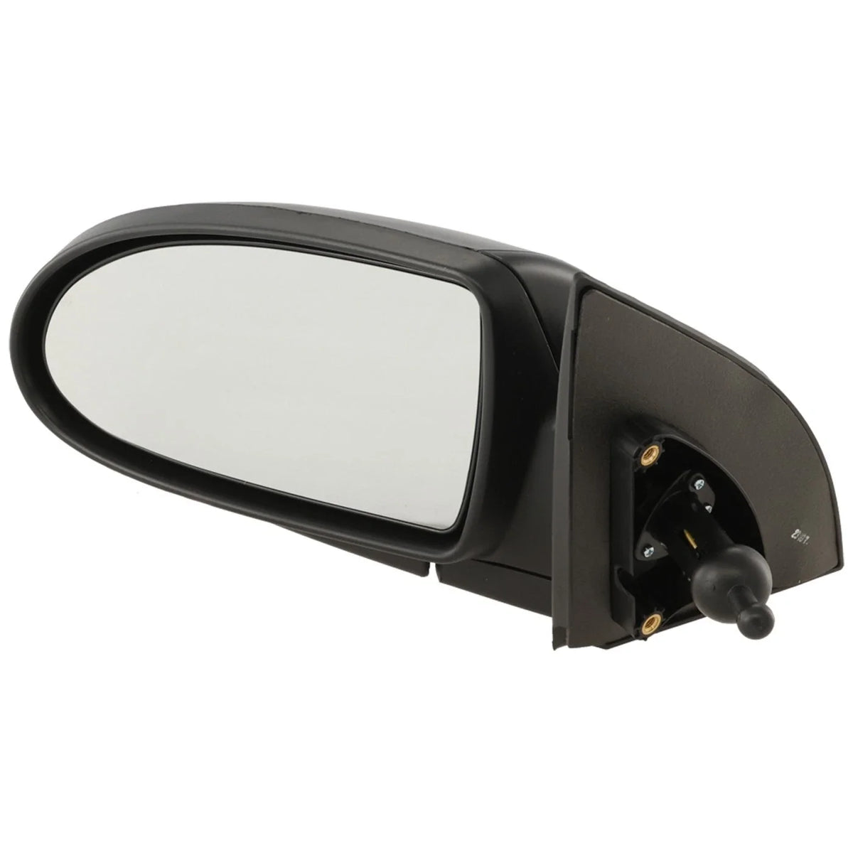Set of 2 Textured Black Side Mirrors for Hyundai Accent (2007)