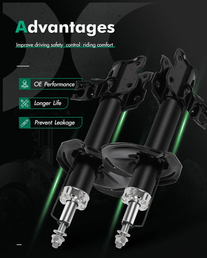 Set of 2 Front Shocks Struts for Nissan Sentra (2002–2006)