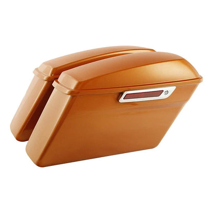 Hard Saddlebags for Harley Touring Road Glide King (2014–2024) Amber Whiskey