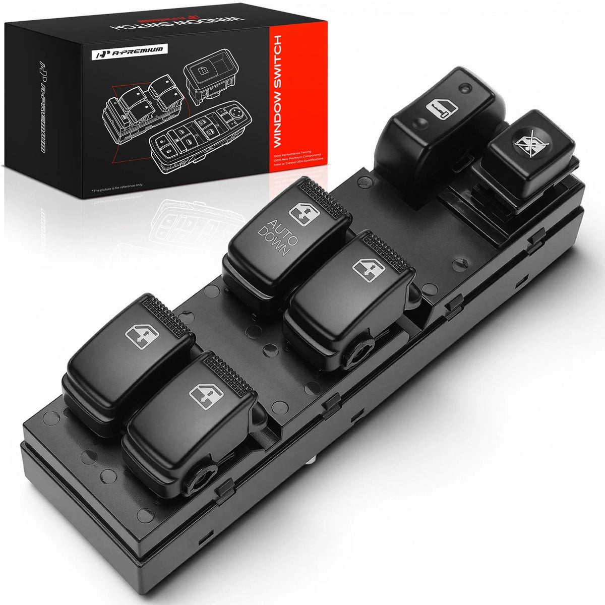 Front Left Power Window Switch for Hyundai Tucson (2005–2010) 93570-2E200, 93570-2E250