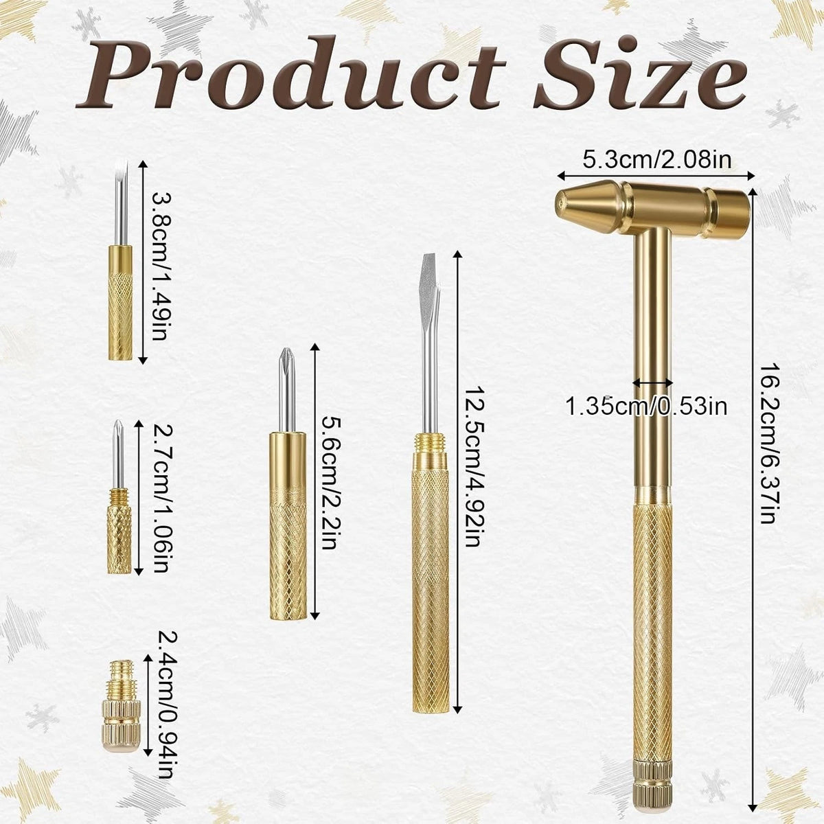 6 in 1 Mini Hammer Portable Multitool for Various Uses