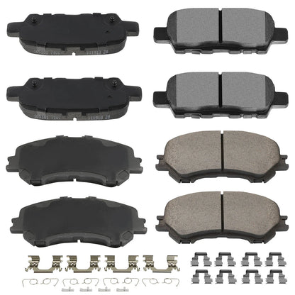 Front and Rear Ceramic Brake Pads for Nissan Rogue Sport (2017–2018)