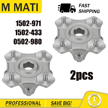 2 Front & Rear Wheel Hub Assembly for Arctic Cat Prowler 650 2006–2009 700 XTX 2008–2014