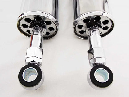 Chrome Rear Shock Absorbers for Harley Davidson FXSTS Springer Softail (89-99)
