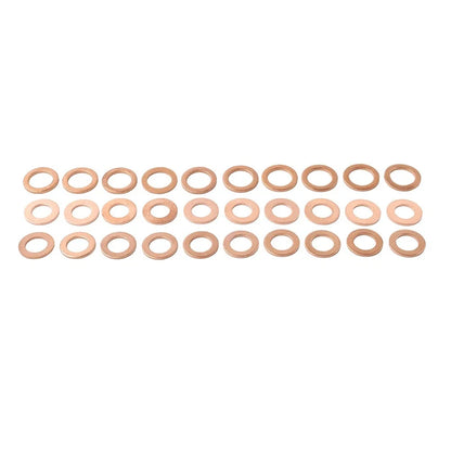 30Pcs M12x1.5 Copper Oil Drain Plug Gasket Seal Washer for Universal Fit