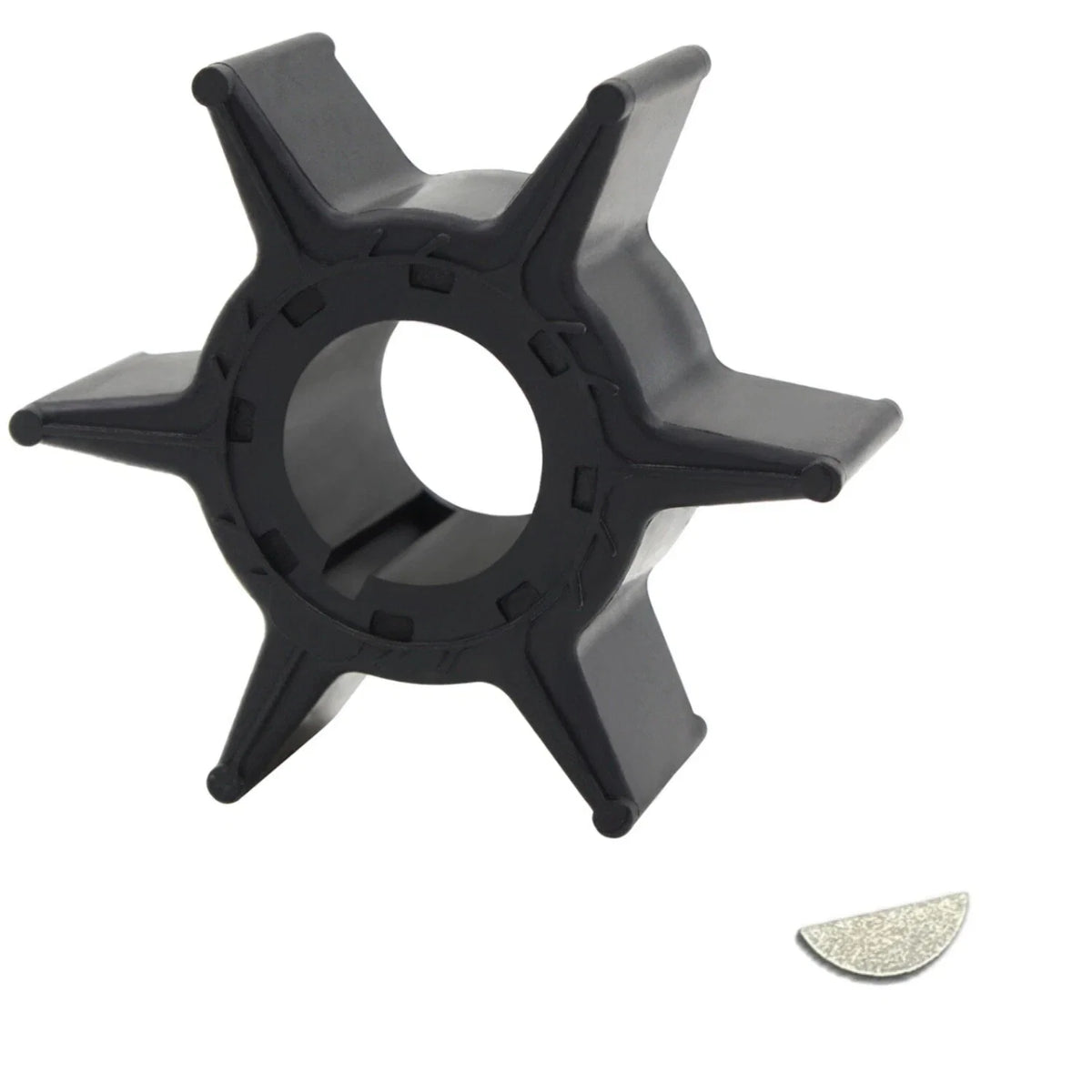 Water Pump Impeller & Key for Yamaha 25 30 40 HP 4-Stroke (1996–2023)