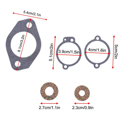 3X Carburetor Repair Kit for Mercury 65-90-115-150HP Inlines (1395-5109-1, 1395-5109)