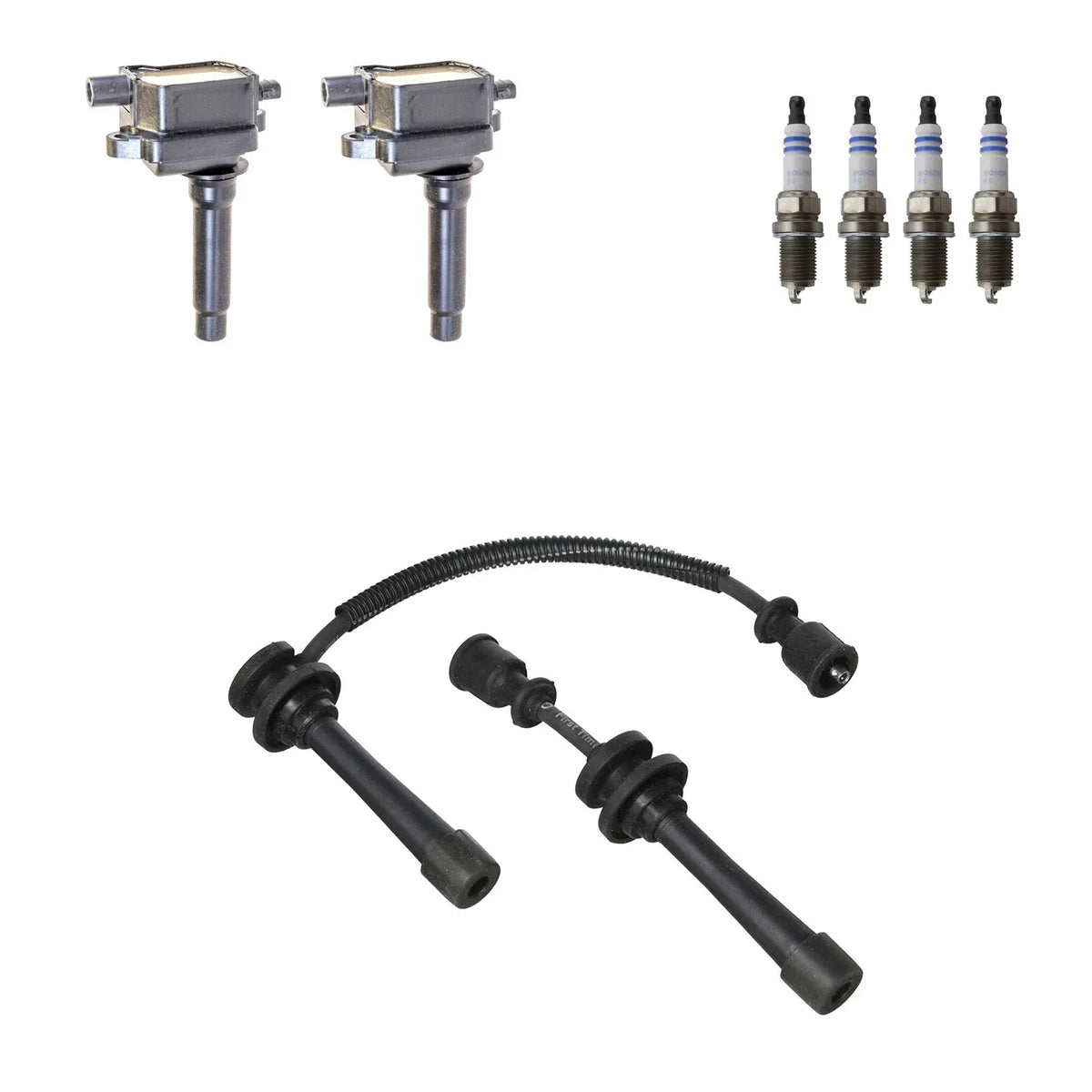 Set of 2 Ignition Coils & 4 Spark Plugs for Kia Sportage L4 (2011–2016)