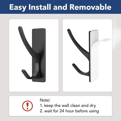 Self Adhesive Coat Hooks for Heavy Duty Wall Hanging