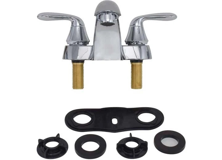 2X Valterra PF212301 RV Lavatory Faucet Chrome Pop-Up Drain