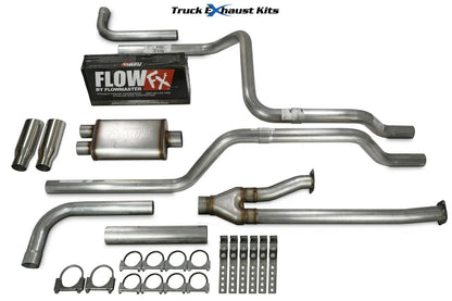2.5" Dual Exhaust Kit for Toyota Tundra (2014–2021) Flow FX Side Rolled Tip