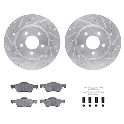 Rotor Set with Brake Pads for Mazda Tribute (2011) ALX-PAU-DF-7512-54172-CLA2