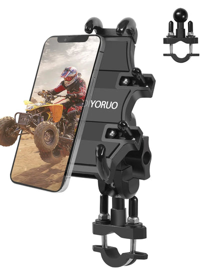 ATV Phone Holder Quad Mount with 8 Clamps for (2010–2023)