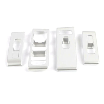 Set of 4 Window Switch Lock Cover Trim for Volvo XC40 (2018–2020) Matte Silver