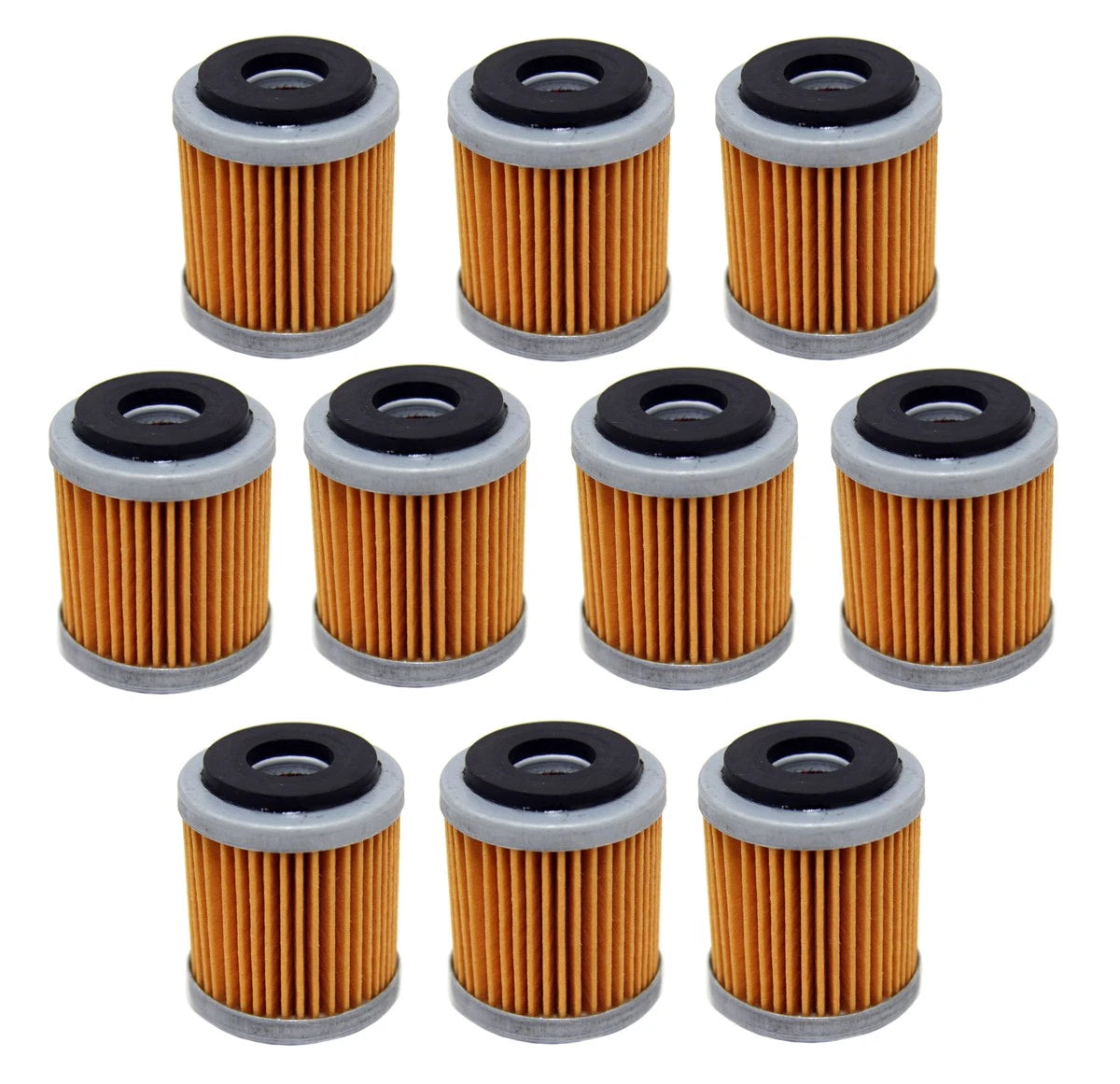 10 Pack Oil Filters for Yamaha WR250F YZ250F WR450F YZ450F (FS-720mx)