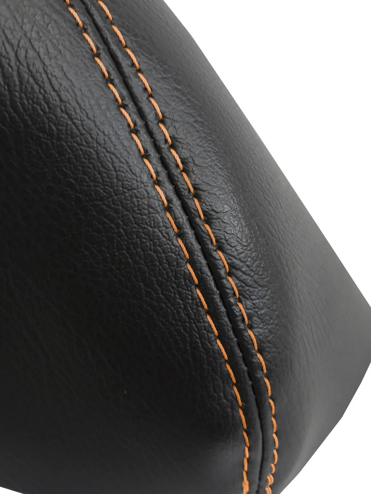 E Brake Boot Cover for Nissan Frontier (2005–2019) Orange Stitch PVC Leather