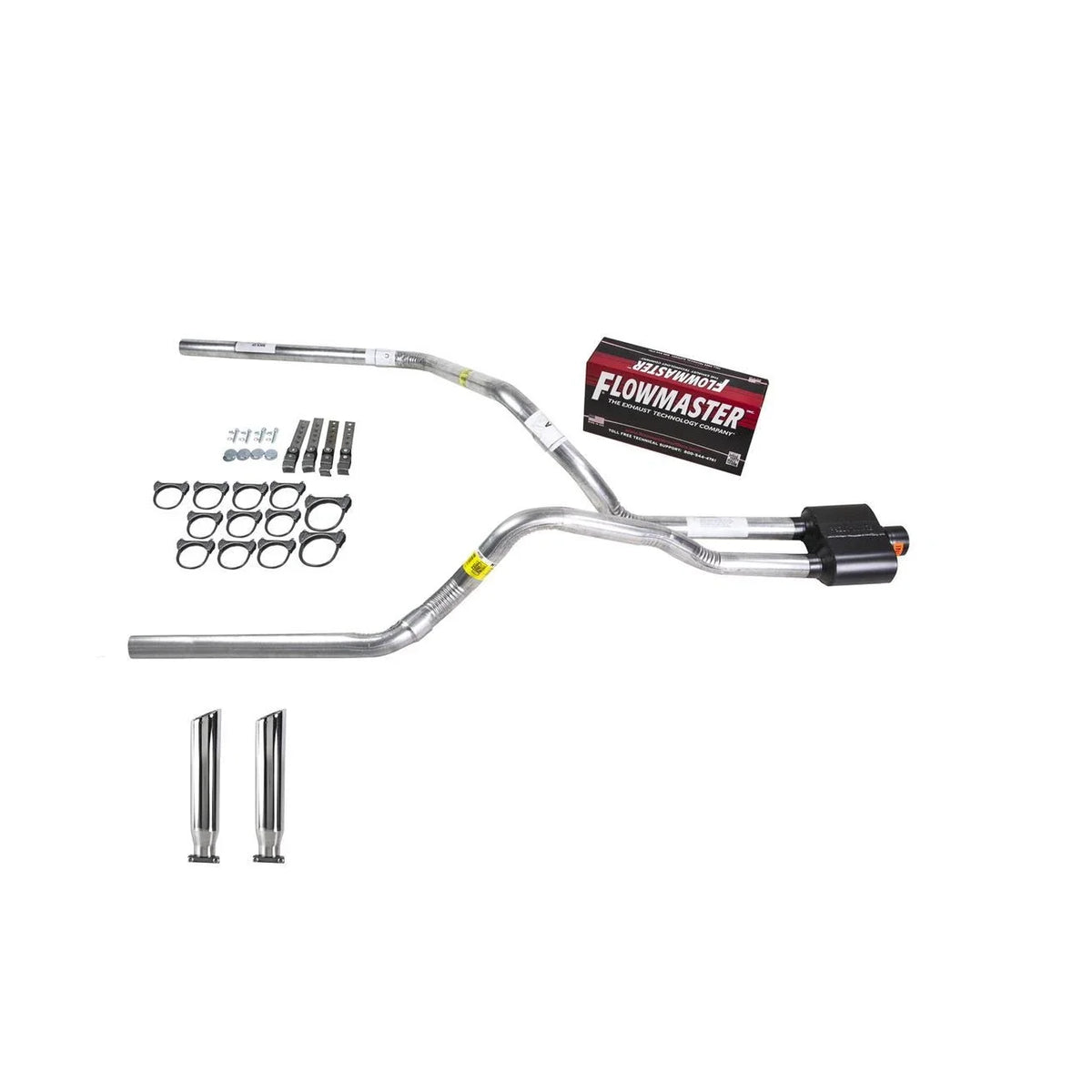 Dual Exhaust 2.5" Pipe for F150 (2007–2013) - Flowmaster Super 10 RC Tip