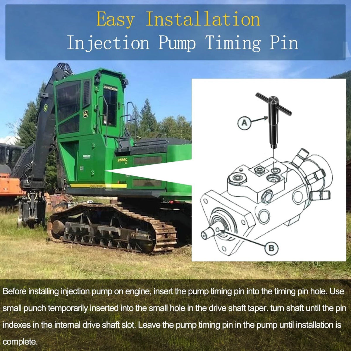 Timing Pin for John Deere JDG1559 (1010D, 1070D)
