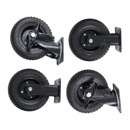 Set of 4 Heavy Duty 8-Inch Casters with Side Brakes 360° Swivel