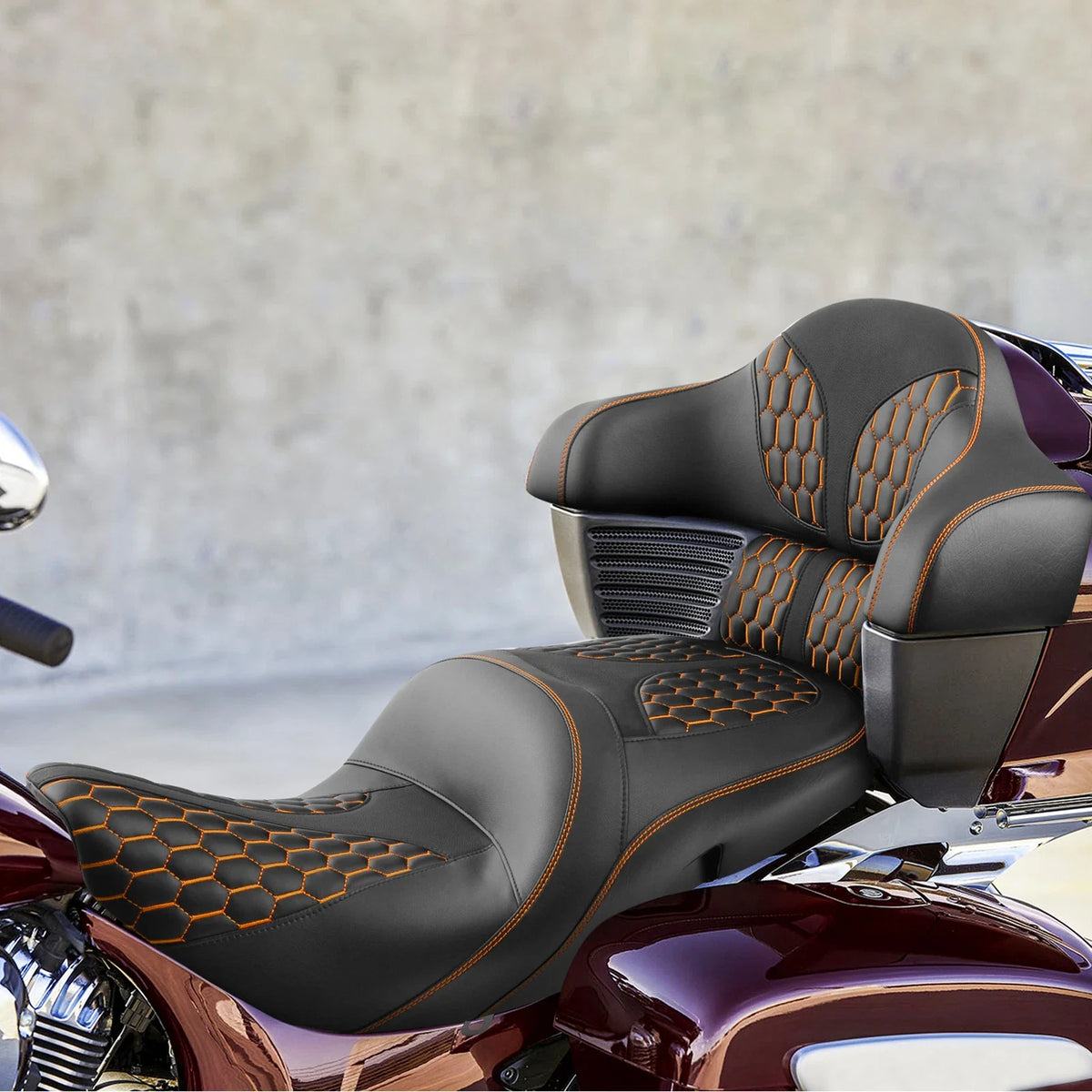 Driver Passenger Seat & Backrest for Indian Springfield Dark Horse (2021–2025)