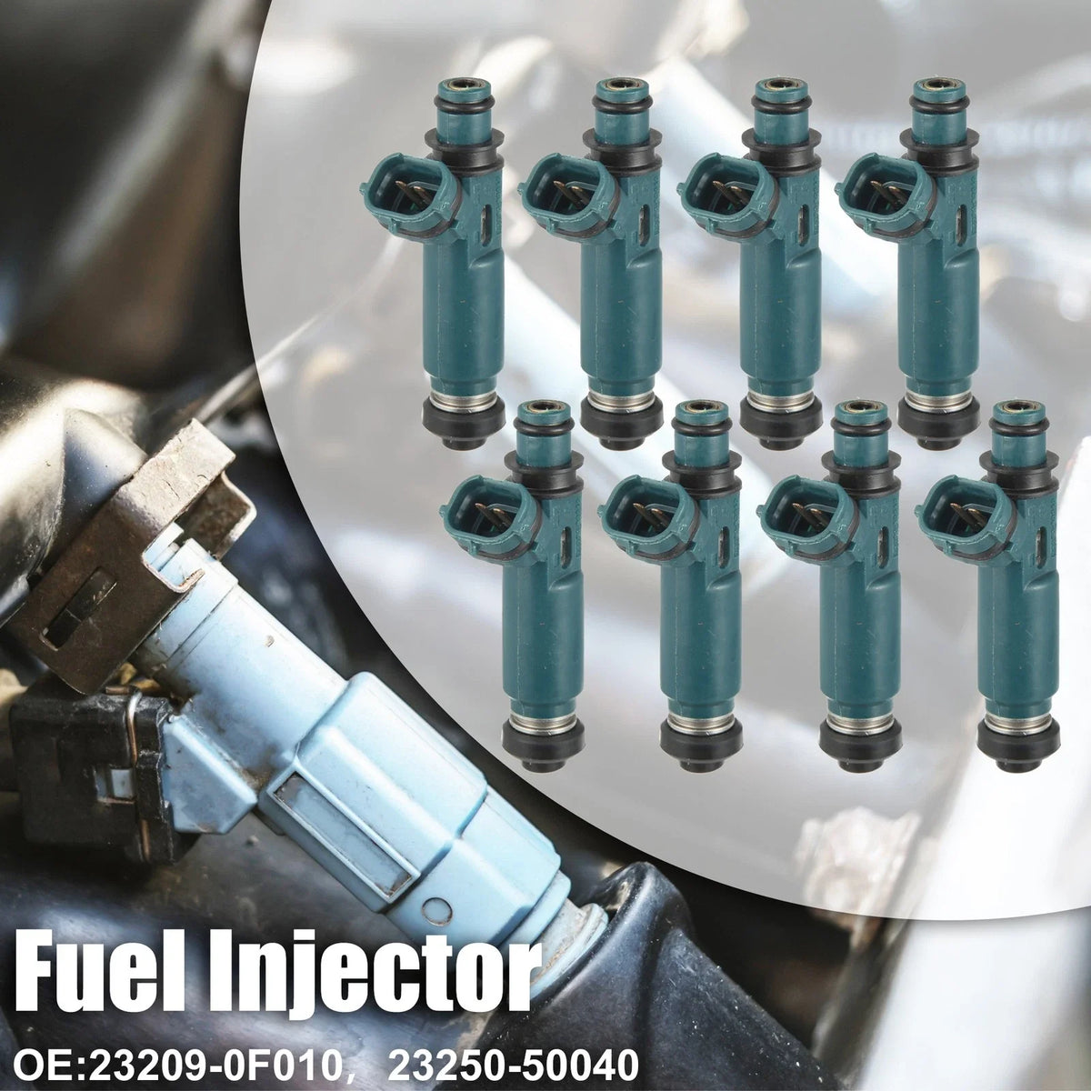8pcs Fuel Injector 23209-0F010 for Toyota 4Runner (2003–2005) Tundra (2000–2004) 4.7L