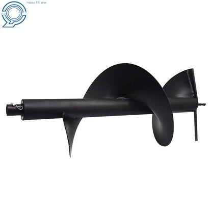 12" Cast Steel Earth Auger Drill Bit for Gas Powered Post Fence Digger (3/4" Shaft)