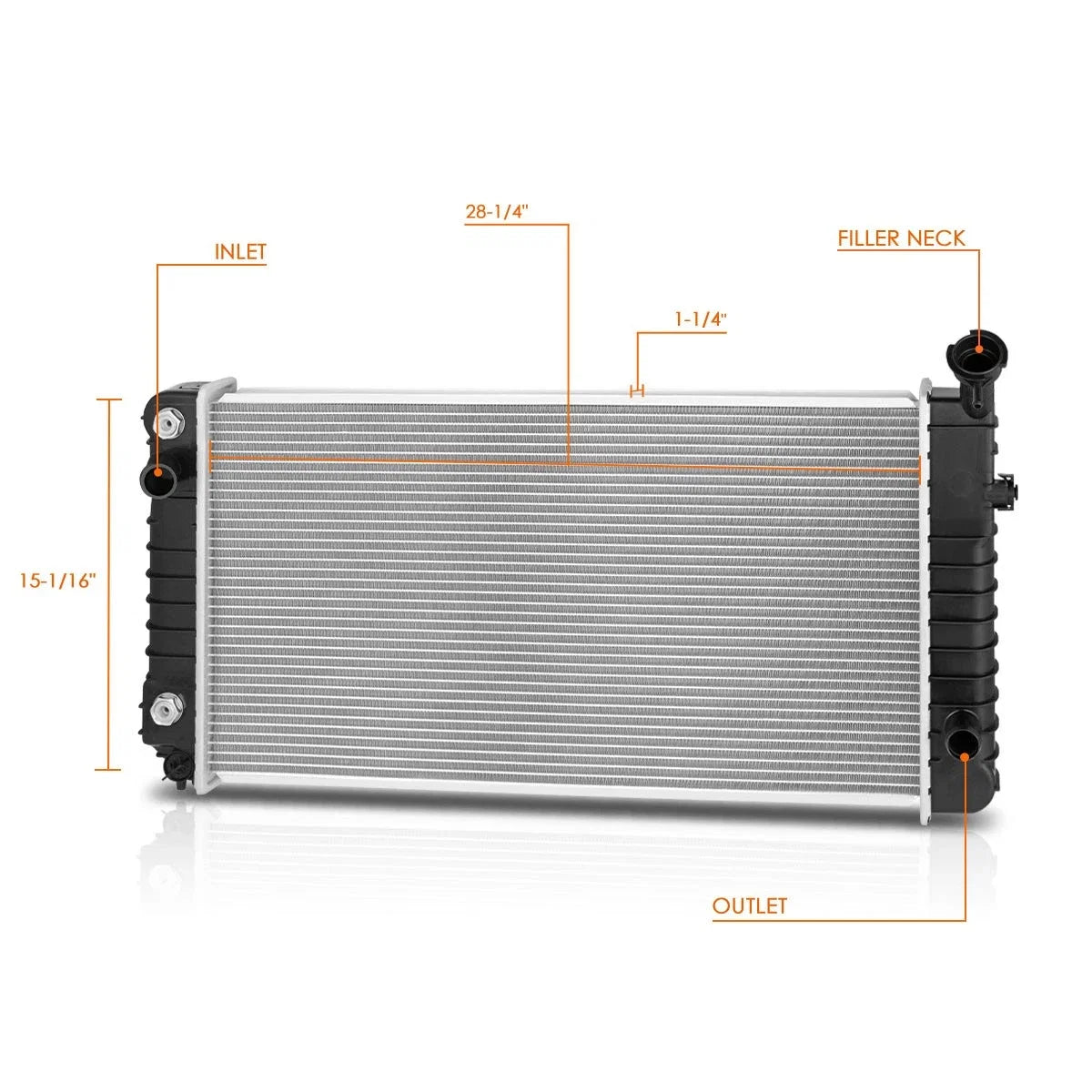 OE Style Aluminum Radiator DPI-1216 for Lumina/Cutlass Supreme/Grand Prix (1991–1994)