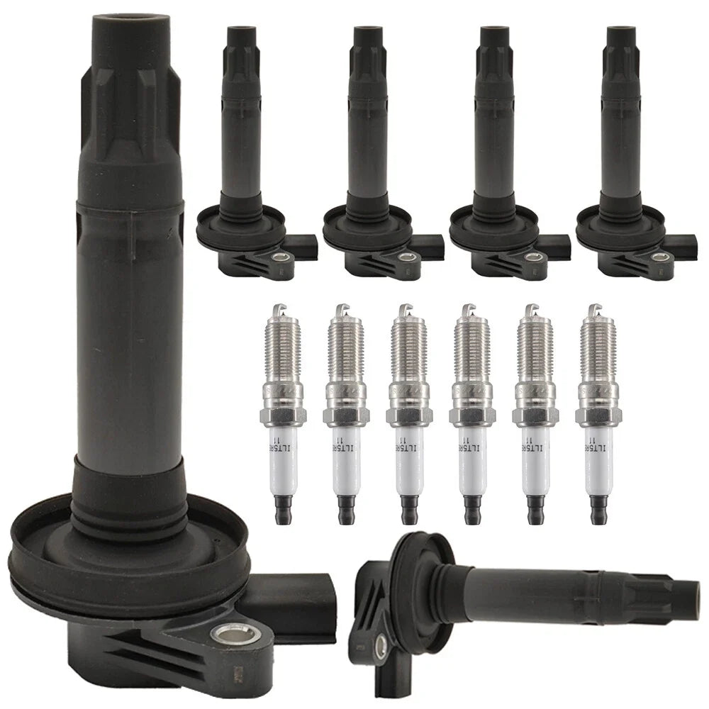 6X Ignition Coil + Iridium Spark Plugs for Ford F150 Fusion Taurus (2011–2014)