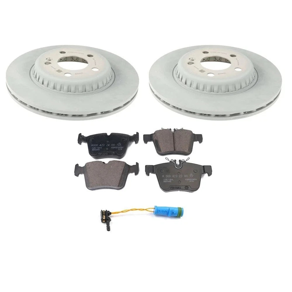Rear Brake Kit 300mm Vented Disc Rotors Pads Sensor for MB W250