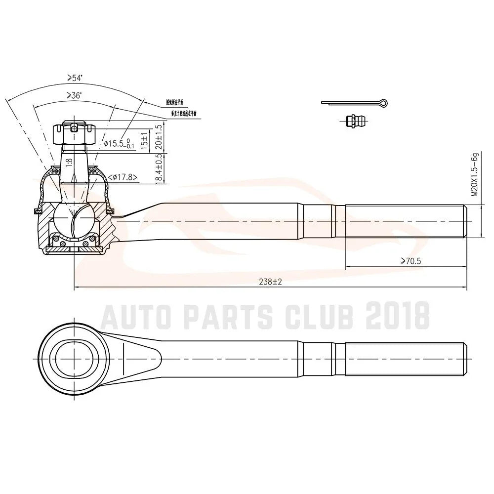 Set of 8 Front Tie Rod Ends for Dodge Ram 1500 (1997–1999) 2WD/RWD