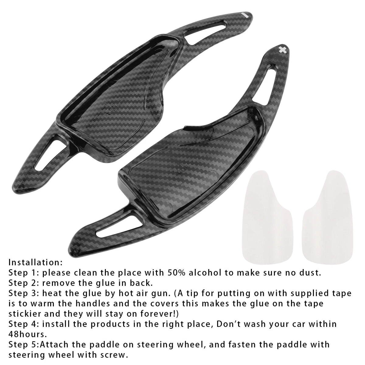 Steering Wheel Paddle Shifter Extensions for Chevrolet C7 Corvette Camaro (2014–2023)