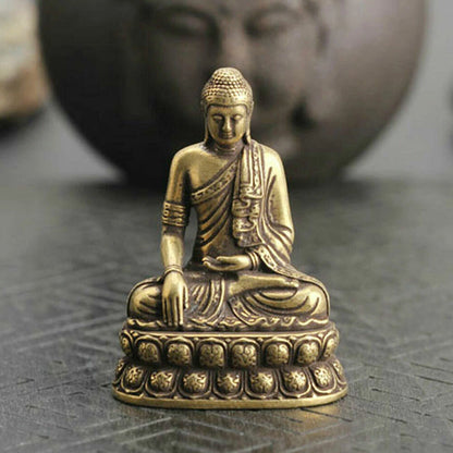 Small Statue Brass Buddha Figure for Tibet Buddhism (USA)
